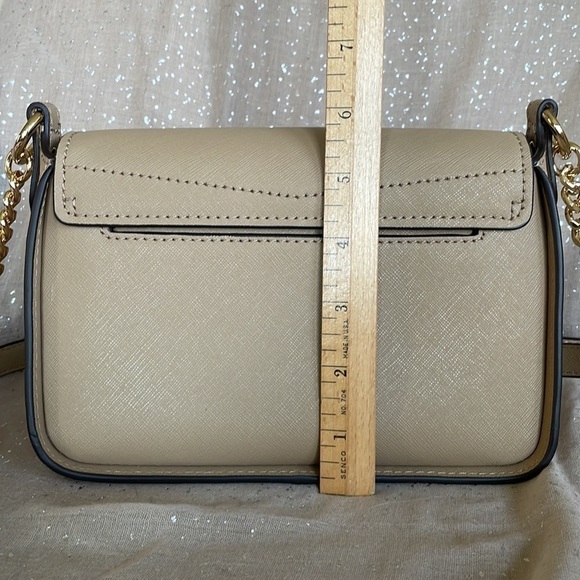 Brand New Michael Kors Genuine Leather Small Sylvia Flap Crossbody Purse - Picture 8 of 16